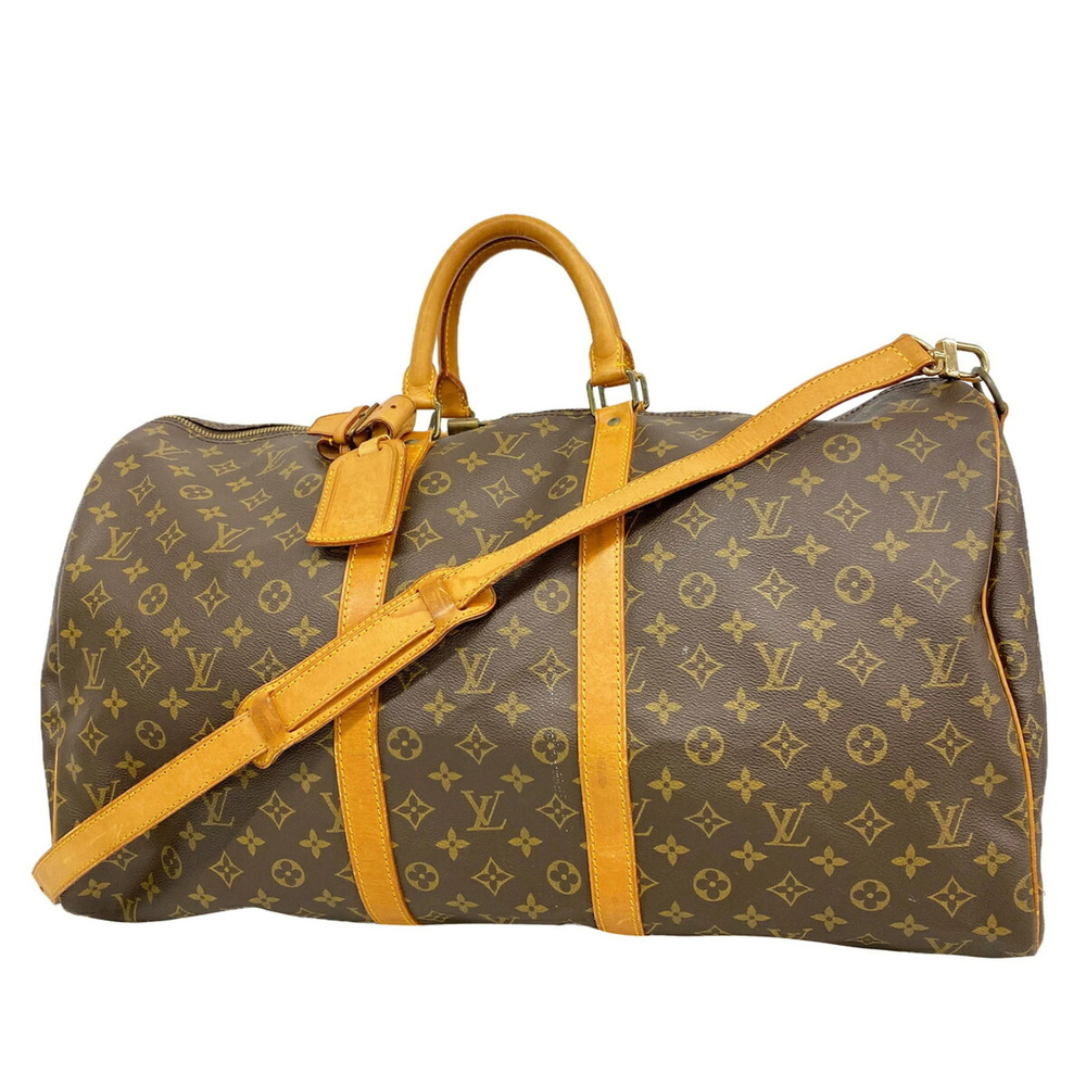 Louis Vuitton Bags - Boston Monogram Keepall Bandoulière 55 M41414 Brown Men'...